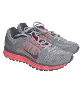 Nike Fitsole Running Shoes Women's Size 7.5 Grey Coral Pink Athletic Sneakers
